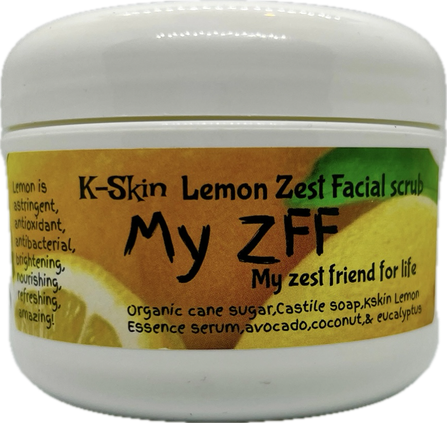 My ZFF(my zest friend for life) lemon zest facial scrub
