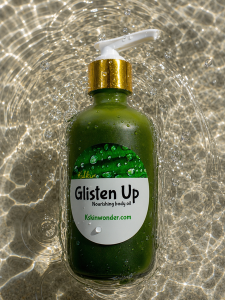 Glisten Up body oil