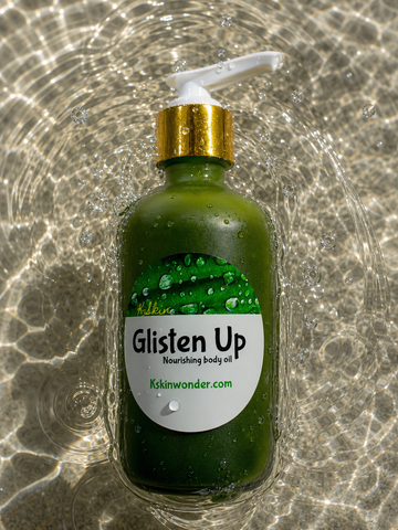 Glisten Up body oil