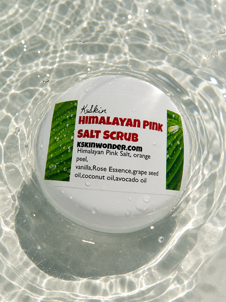 Himalayan pink salt scrub