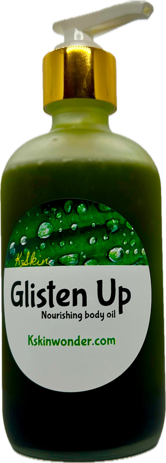 Glisten Up body oil