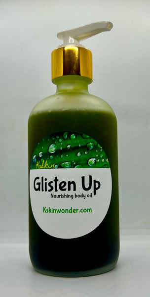 Glisten Up body oil